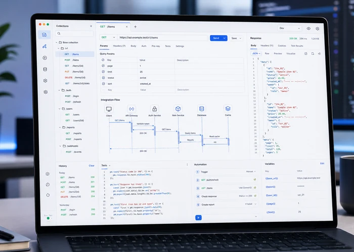 Sistemas conectados mediante integraciones y automatización operativa